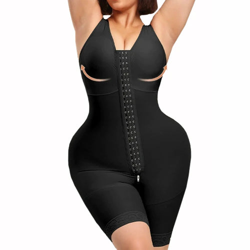 VELINA Fajas Colombianas Shapewear Full Body Shaper Butt Lifter with Clipped Front